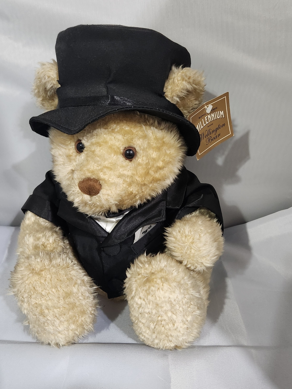 Beige Teddy Bear in Black Tuxedo Kids Costume